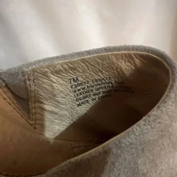 BORN Platform Slide Sandals Womens Size 7 Leather Suede Block Heel Open Toe Chic - Picture 10 of 11